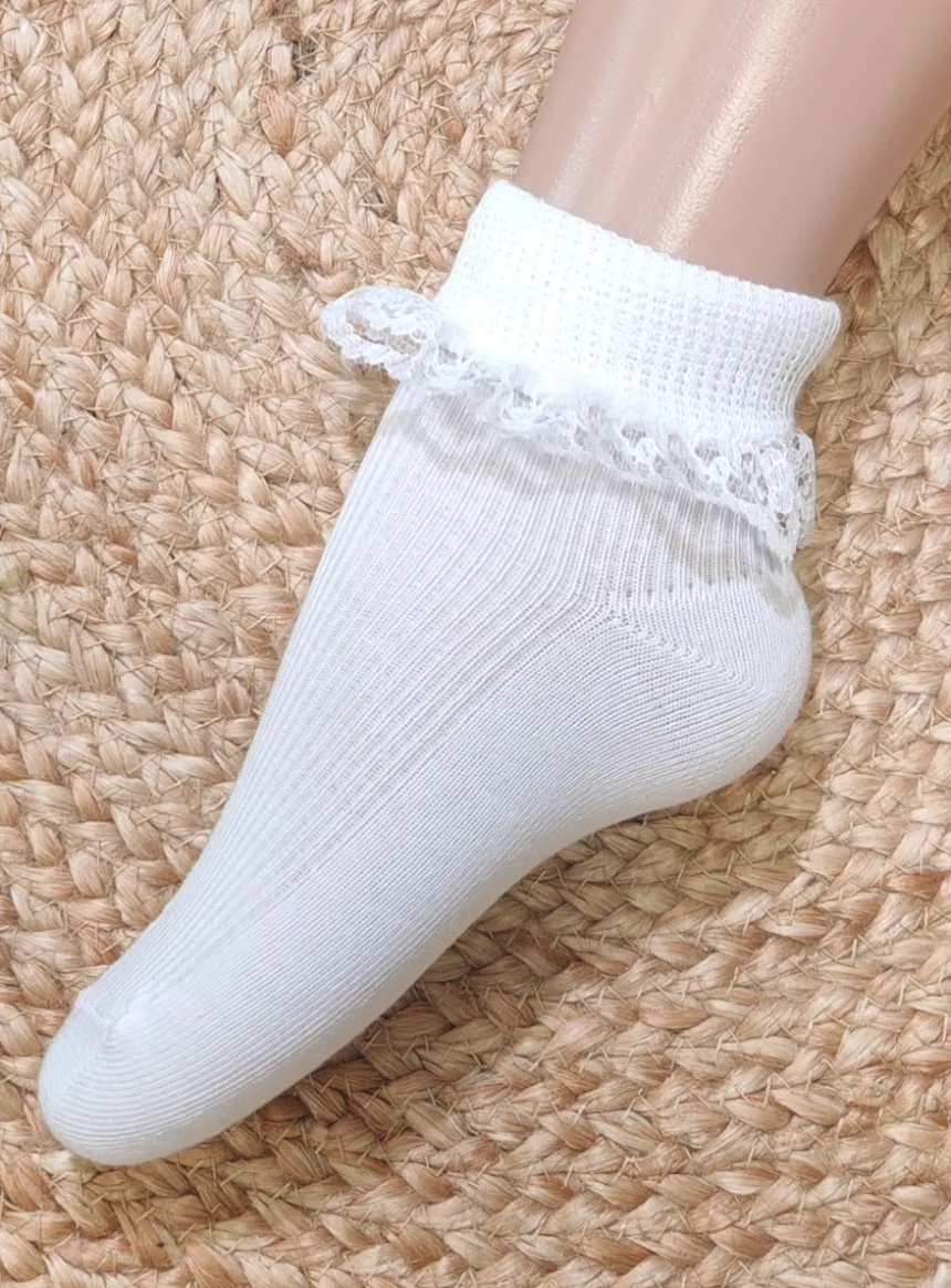 Chaussettes Fille avec Dentelle