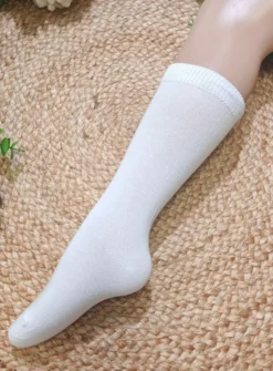 Chaussettes hautes blanches garçon