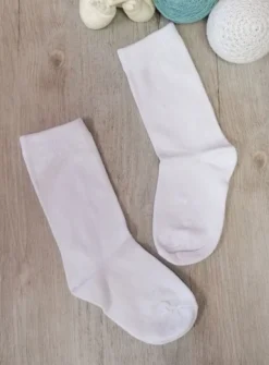 Chaussettes hautes blanches garçon