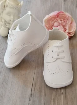 Chaussons baptême bébé garçon Jauris mat