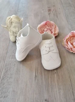 Chaussons baptême bébé garçon Jauris mat