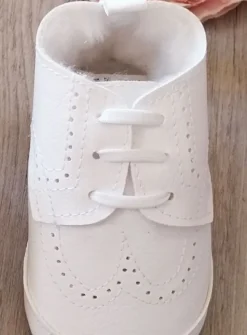 Chaussons baptême hiver bébé garçon Jauris fourrés