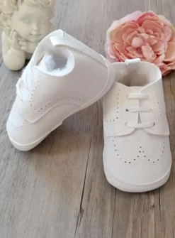 Chaussons baptême hiver bébé garçon Jauris fourrés