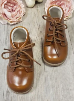 Chaussons bottillons petit garcon Théo marron