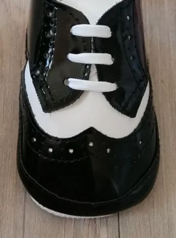 Chaussons cérémonie bébé garcon Jauris bicolor