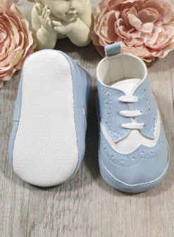 Chaussons cérémonie bébé garcon Jauris bicolor