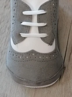 Chaussons cérémonie bébé garcon Jauris bicolor