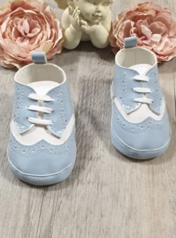Chaussons cérémonie bébé garcon Jauris bicolor