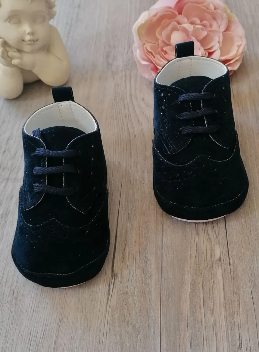 Chaussons cérémonie bébé garçon Jauris nubuck