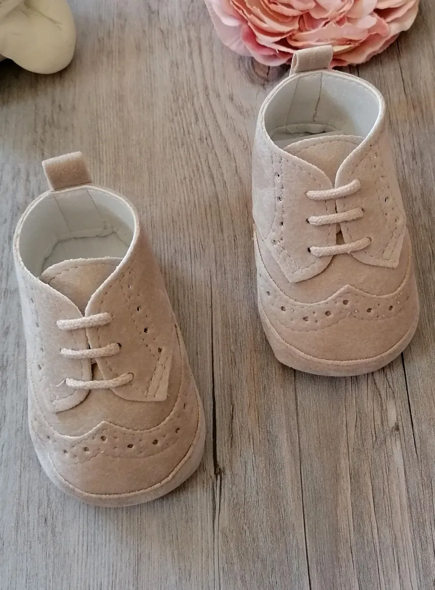 Chaussons cérémonie bébé garçon Jauris nubuck