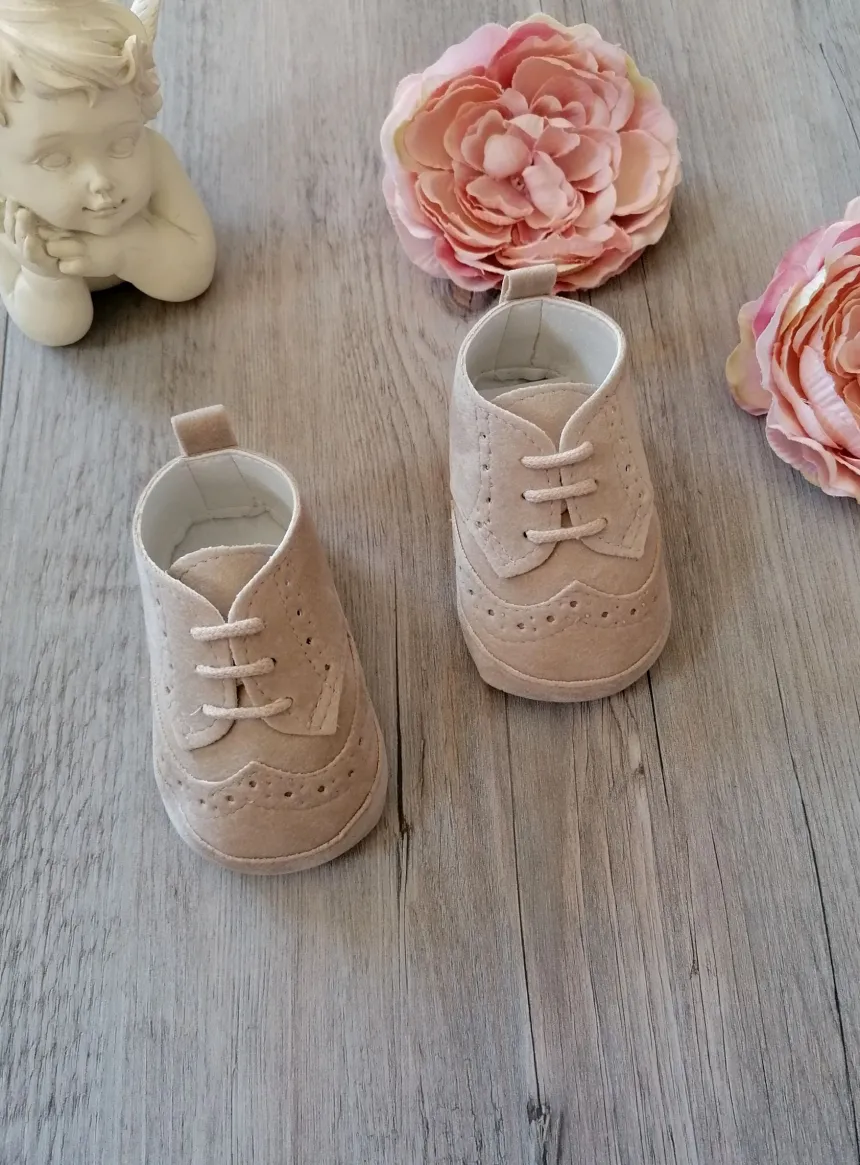 Chaussons cérémonie bébé garçon Jauris nubuck
