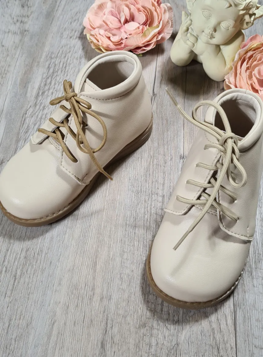 Chaussures botillons petit garçon Théo blanc