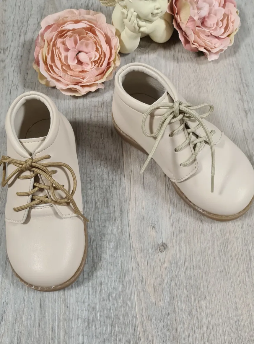 Chaussures botillons petit garçon Théo blanc