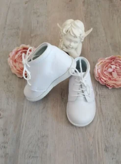 Chaussures botillons petit garçon Théo blanc