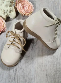 Chaussures botillons petit garçon Théo blanc