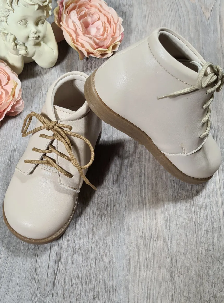 Chaussures botillons petit garçon Théo blanc