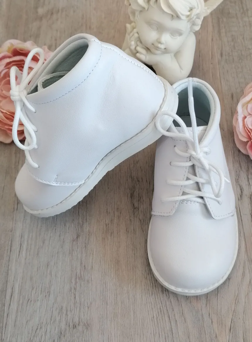 Chaussures botillons petit garçon Théo blanc