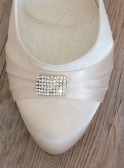 Chaussures cérémonie femme satin strass