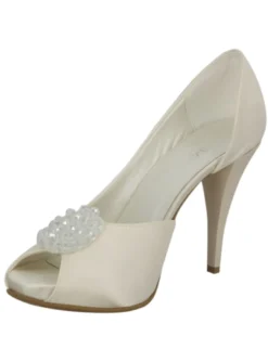 Chaussures cérémonie femme satin et cristal