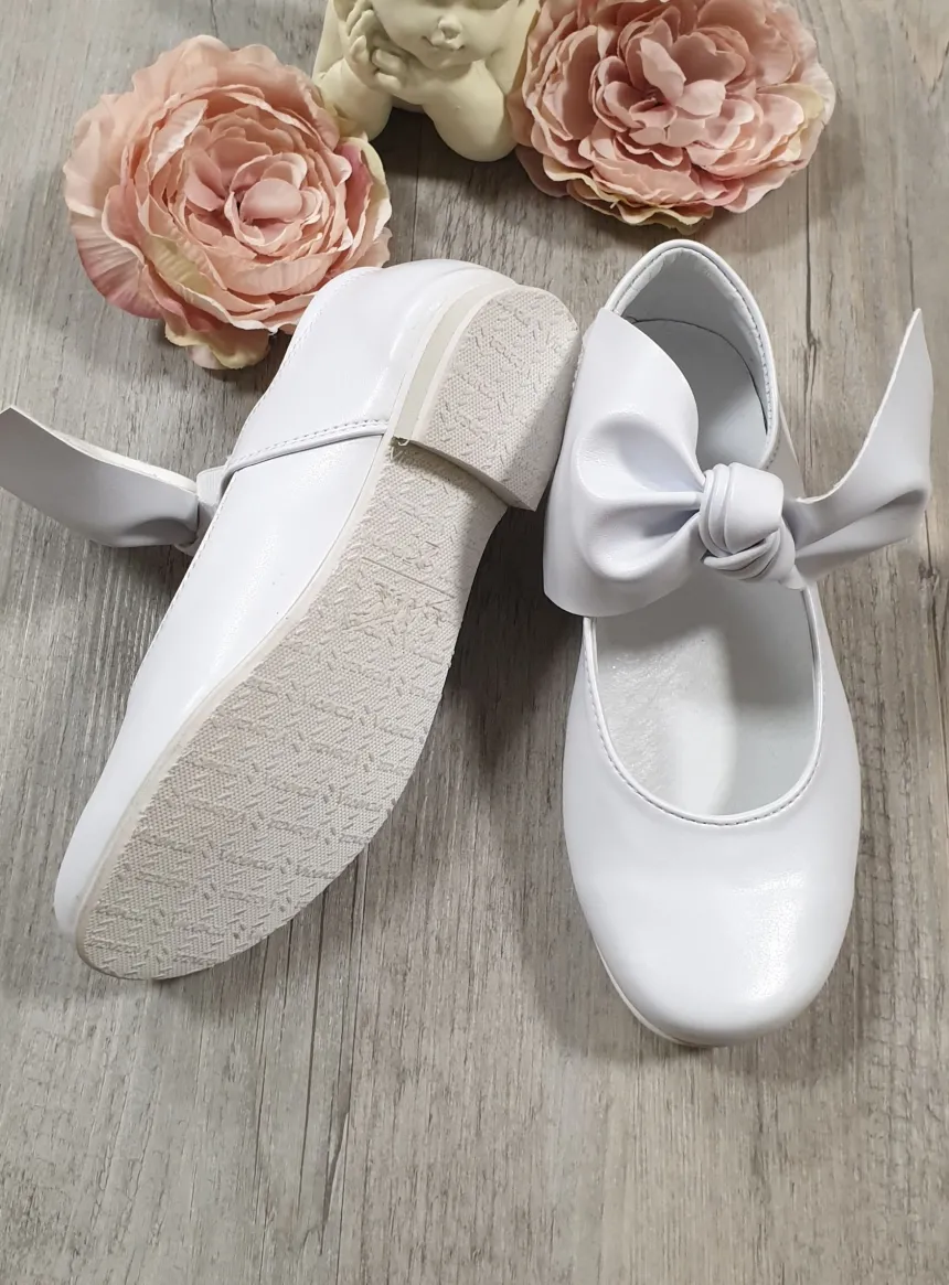 Chaussures cérémonie fille gros noeud