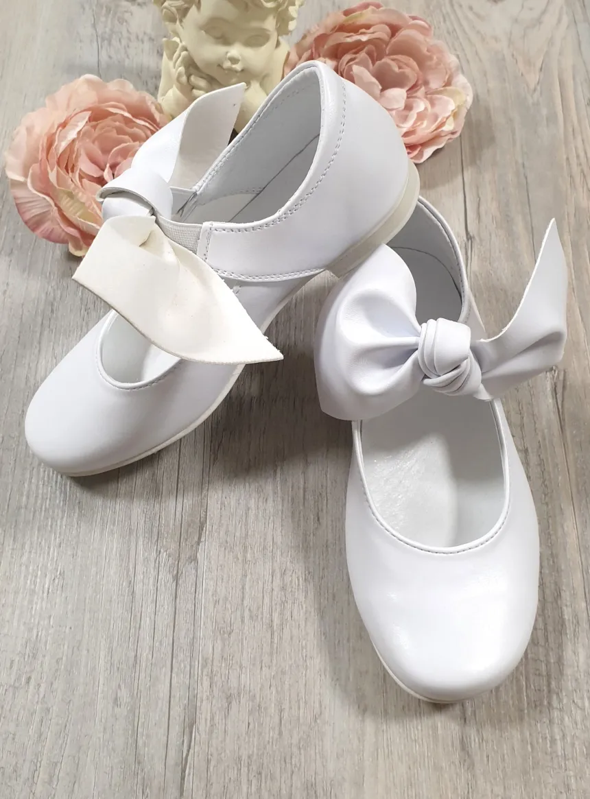 Chaussures cérémonie fille gros noeud