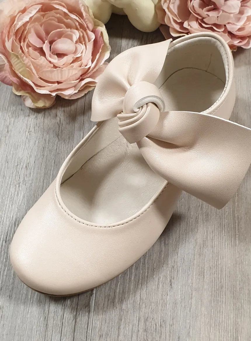 Chaussures cérémonie fille gros noeud