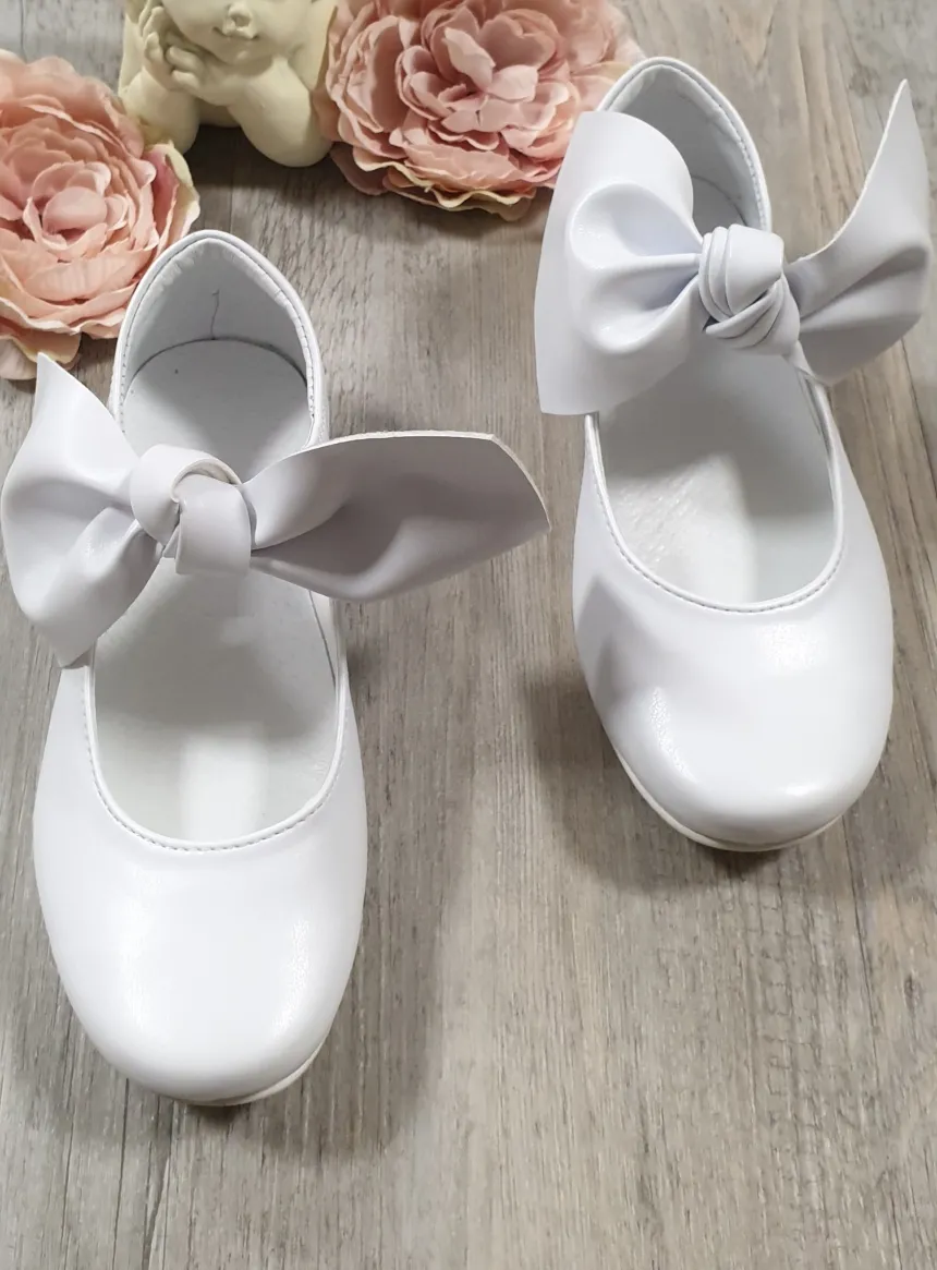 Chaussures cérémonie fille gros noeud