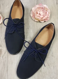 Chaussures cérémonie garçon Mickaël nubuck marine