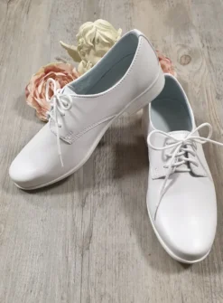 Chaussures cérémonie garçon Mickaël blanches