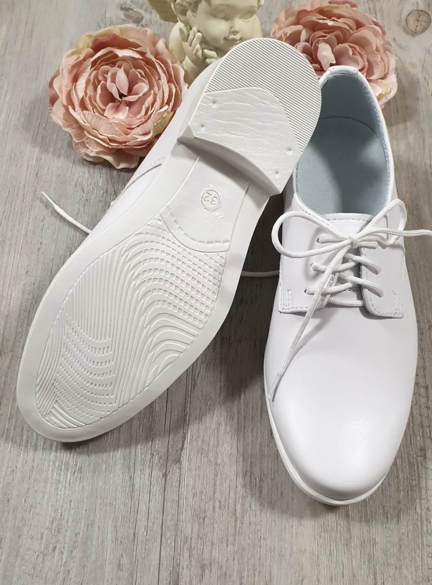 Chaussures cérémonie garçon Mickaël blanches
