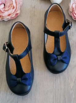 Chaussures cérémonie petite fille avec nœud