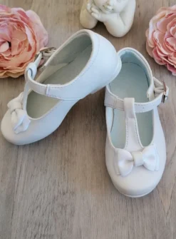 Chaussures cérémonie petite fille avec nœud