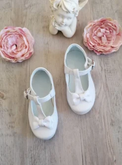 Chaussures cérémonie petite fille avec nœud