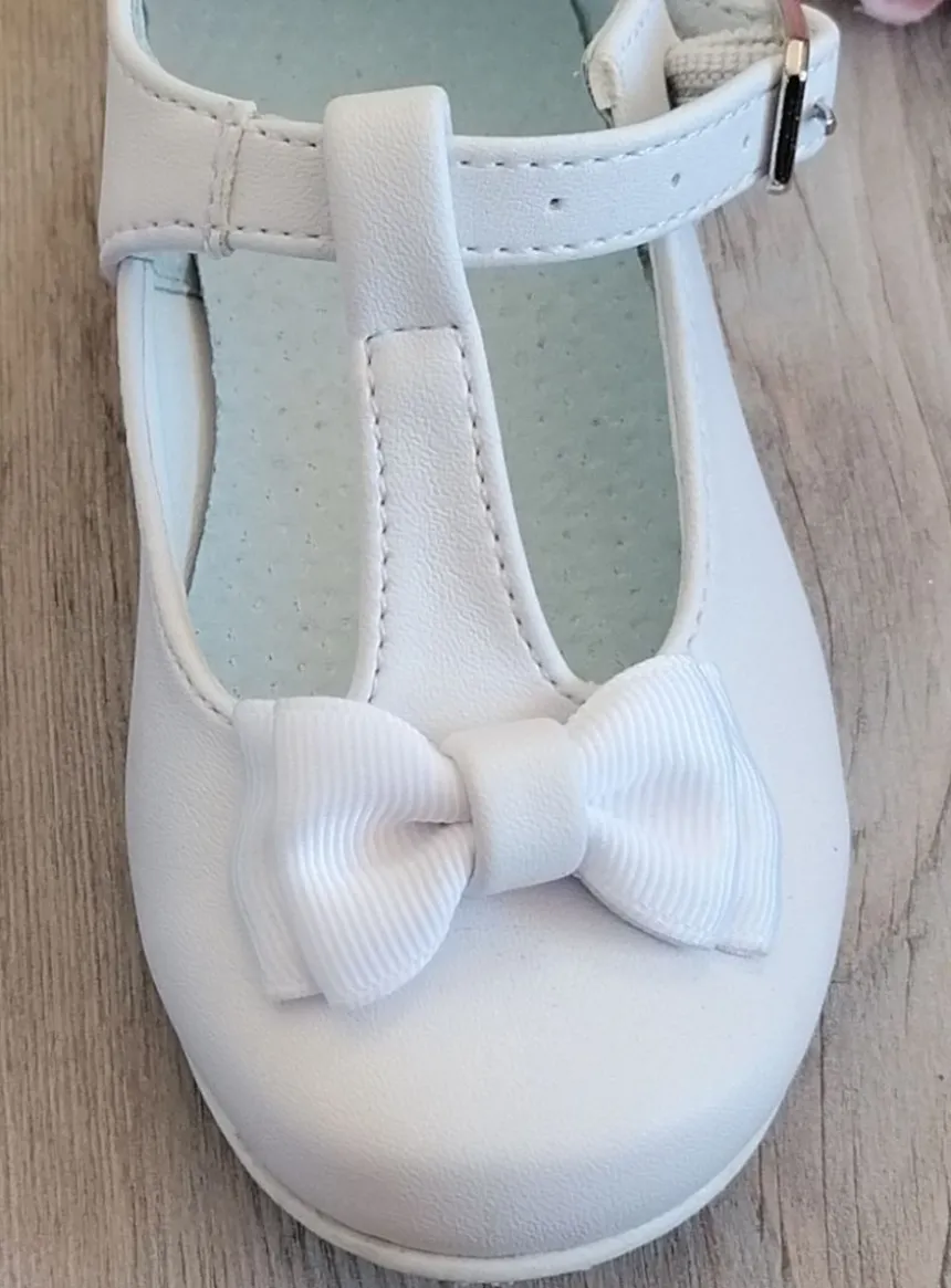 Chaussures cérémonie petite fille avec nœud