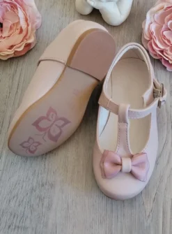 Chaussures cérémonie petite fille avec nœud