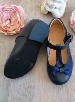 Chaussures cérémonie petite fille avec nœud