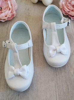 Chaussures cérémonie petite fille avec nœud