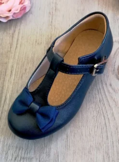 Chaussures cérémonie petite fille avec nœud