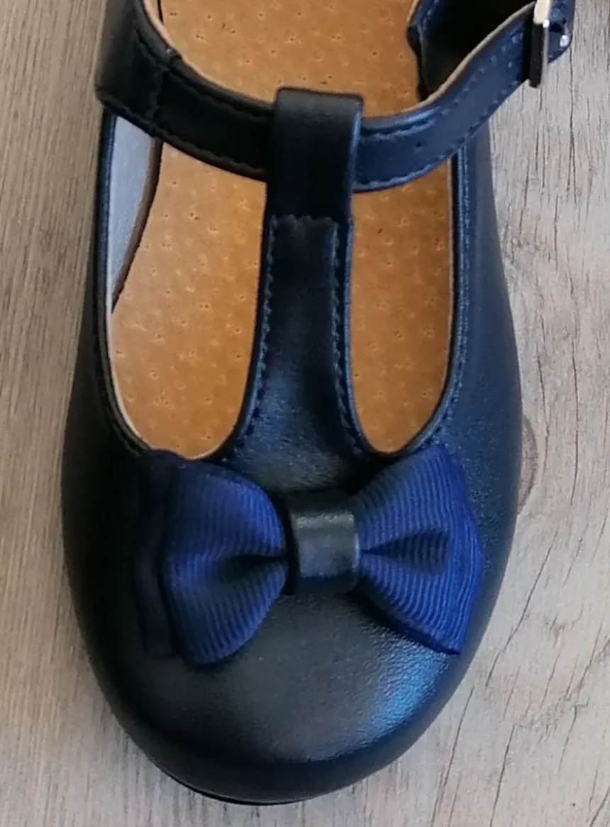 Chaussures cérémonie petite fille avec nœud