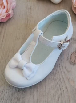 Chaussures cérémonie petite fille avec nœud