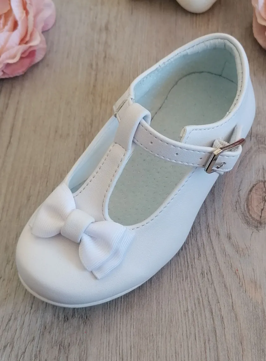 Chaussures cérémonie petite fille avec nœud