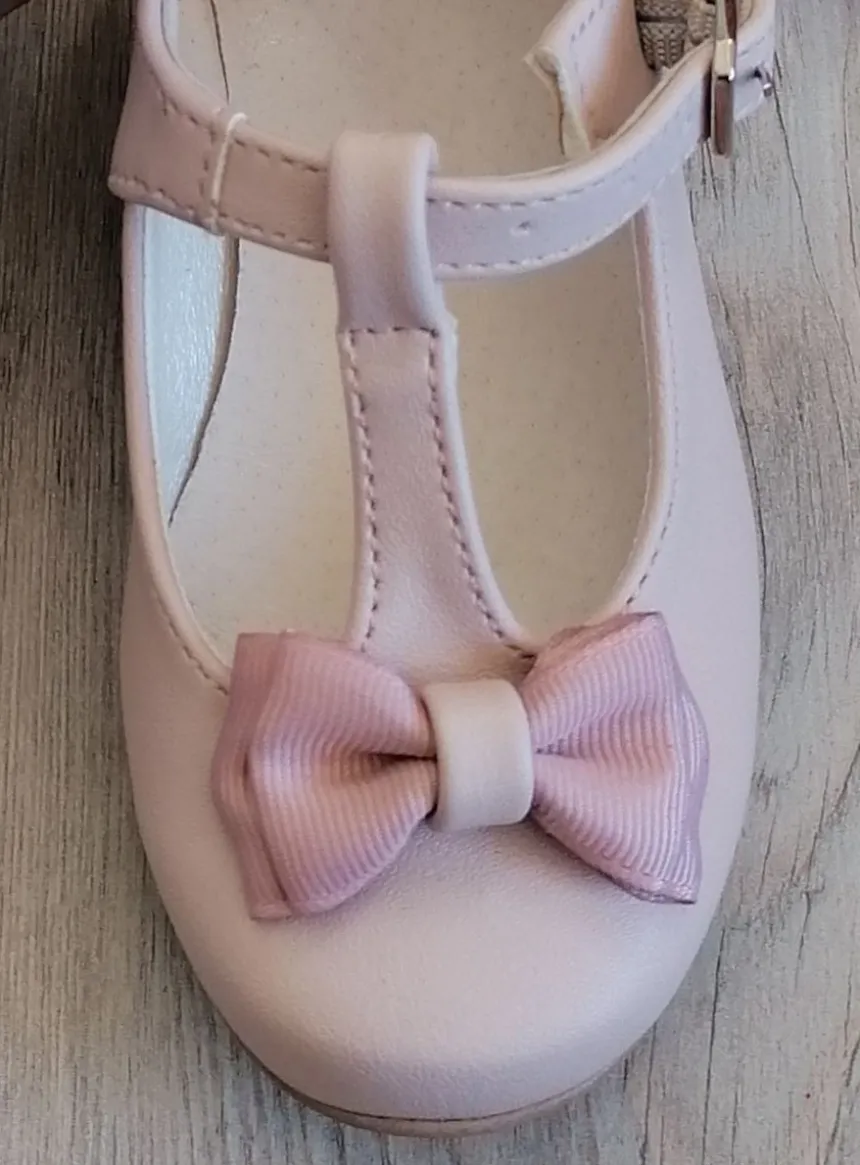 Chaussures cérémonie petite fille avec nœud