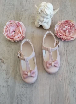 Chaussures cérémonie petite fille avec nœud