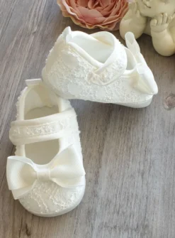 Chaussures de cérémonie bébé fille écrue Dentelle