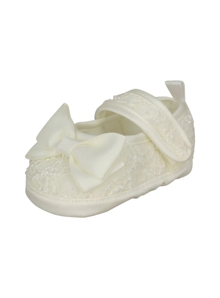 Chaussures de cérémonie bébé fille écrue Dentelle