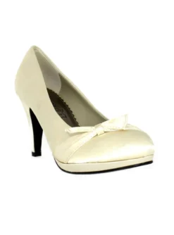 Chaussures de soirée femme satin et nœud