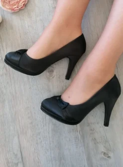 Chaussures de soirée femme satin et nœud