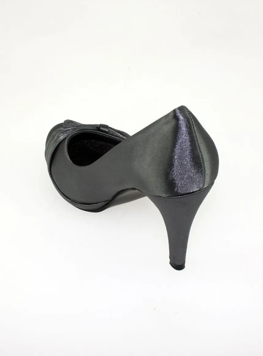 Chaussures de soirée femme satin et nœud