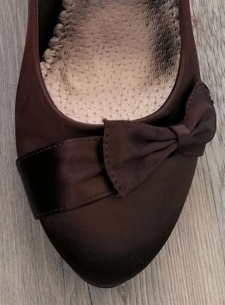 Chaussures de soirée femme satin et nœud