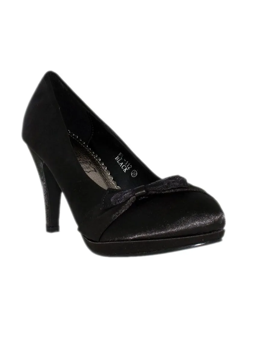 Chaussures de soirée femme satin et nœud